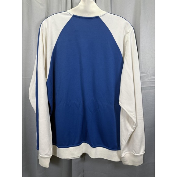 Counter Jacket Mens XL Blue White Track Full Zip Pockets Raglan Stand Collar CC - Picture 5 of 6